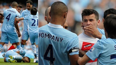 Joey Barton utvist mot Man City (NTB Scanpix) Joey Barton utvist mot Man City (NTB Scanpix)