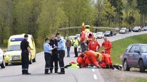 Trafikkulykke Enebakk  (Foto: Gunnleik Seierstad/Enebakk Avis)