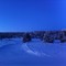 Den blå time på toppen av Hafjell rett før skituren på lørdagskvelden. Bildet er tatt av Sven Ivar Mørch.