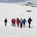 På ski over breen mot Fonnabu tidlig i juni.