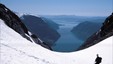 Frå Hardingaskaret på turen inn til Hundsøyra. Flott utsyn over Maurangerfjorden, Enes og Hardangerfjorden.