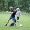 Fotballkamp på Utøya. 