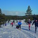 Bymarka byr også på hytte til hyttetur. Her ved løypekrysset med spor til Smistad, Granåsen, Rønningen og Skogly.