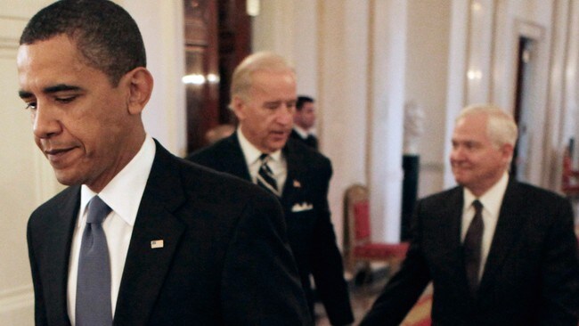 USAs president Barack Obama, visepresident Joe Biden og forsvarsminister Robert Gates (Scanpix/AP) USAs president Barack Obama, visepresident Joe Biden og forsvarsminister Robert Gates (Scanpix/AP)