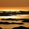 BERGEN: Solnedgang sett fra Lyderhorn, ett av de syv fjell i Bergen. 