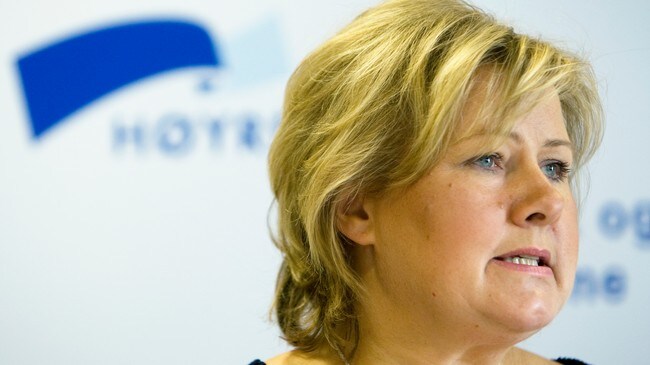 Erna Solberg (Foto: Holm, Morten/SCANPIX) Erna Solberg (Foto: Holm, Morten/SCANPIX)