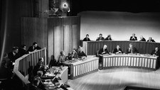 Valgkampdebatt i NRK fjernsyn i 1965 (Foto: Scanpix/SCANPIX)