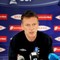 Everton-manager David Moyes holder pressekonferanse på Brann stadion før kampen onsdag.