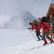 Påsken 2006. Håvard Lia (foran), Arvid Berge og Øystein Lia, Putteggenden 1501 moh. i bakgrunnen