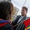 Ordføreren ville betrygge demonstrantene med at han vil arbeide for samisk språk og kultur.