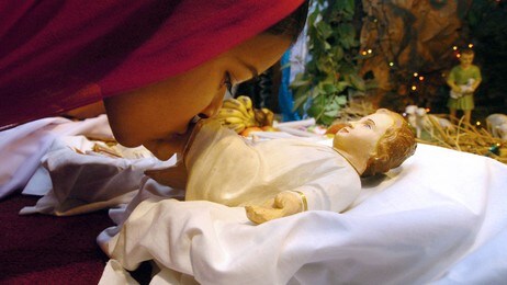 Jesus Kristus-dukke i Kashmir (Foto: IRSHAD KHAN/AFP)