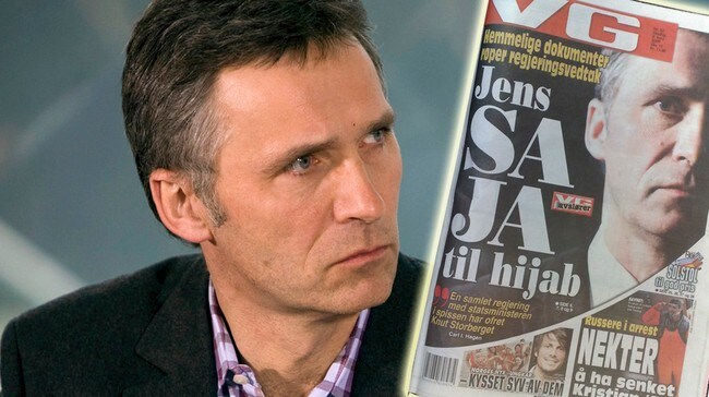 Jens Stoltenberg og VG montasje (Foto: INGOLFUR JULIUSSON/REUTERS)
