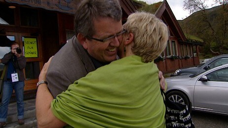 Rune Øygard og Liv Signe Navarsete (Foto: Arne Sørenes/NRK)