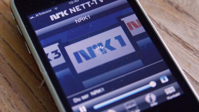 NRKs nett-tv-applikasjon for Iphone. (NRK) NRKs nett-tv-applikasjon for Iphone. (NRK)