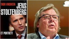 Thor Viksveen (t.h.) har skrevet bok om Jens Stoltenberg. (Scanpix/Faksimile)