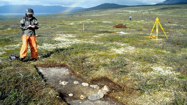 Utgravninger i Devddesvuopmi i Indre Troms (Foto: Ingrid Sommerseth)