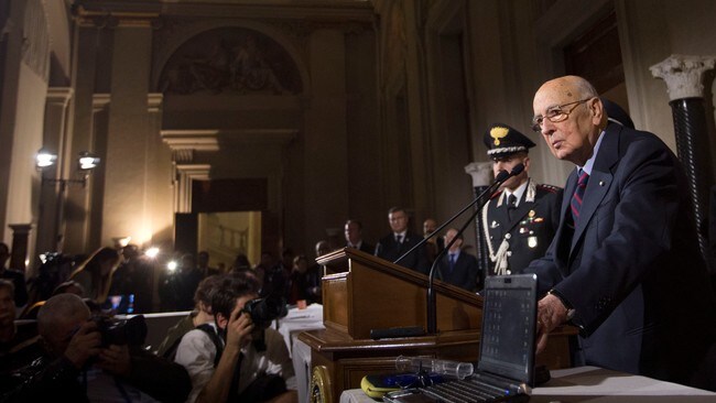 Giorgio Napolitano (Foto: Andrew Medichini/Ap) Giorgio Napolitano (Foto: Andrew Medichini/Ap)