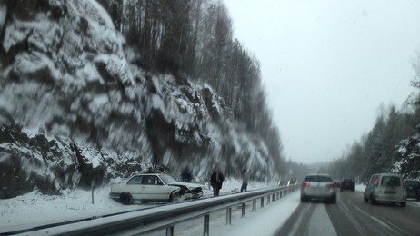 Glatte veier (Foto: Helene Hillestad /NRK) Glatte veier (Foto: Helene Hillestad /NRK)