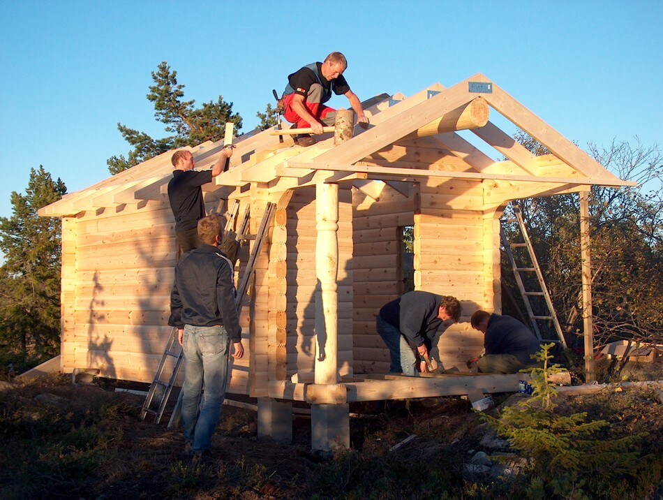 Bygging av annekset