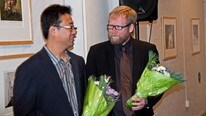 Gullvåg og Zhang Dan (Foto: Arne Hernæs)