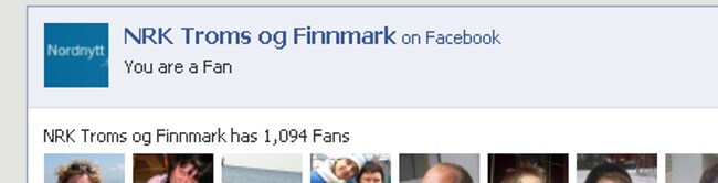 Fan-gruppa til NRK Nordnytt på Facebook (Faksimile: Håvard Gulldahl/NRK)