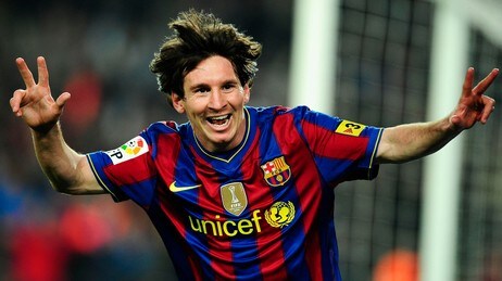 Lionel Messi scoret tre mot Valencia 2010 (Foto: David Ramos/Scanpix/AP)