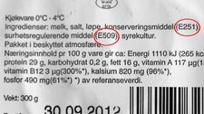 E-nummer (Foto: Tor Risberg/NRK) E-nummer (Foto: Tor Risberg/NRK)