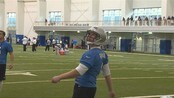 Ruglands første samling med Detroit Lions - Håvard Rugland har kommet godt i gang treningen hos Detroit Lions.