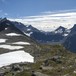 Tur fra Vengedalen til Åndalsnes. Vengetind helt til venstre, og Romsdalshorn