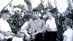 The Quarrymen med John Lennon (Foto: SOTHEBY'S/EPA) The Quarrymen med John Lennon (Foto: SOTHEBY'S/EPA)