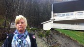 Ras gikk rett under huset til Jeanette - Jeanette Thorbjørnsen fikk oppleve ras rett under huset der hun bodde.
