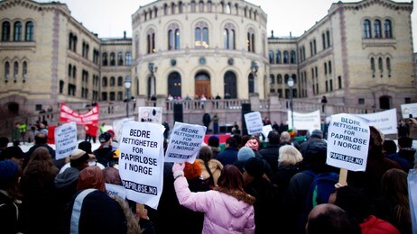 Papirløse flyktninger (Foto: Kyrre Lien/Scanpix)