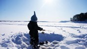 Isfiske på Mjøsa