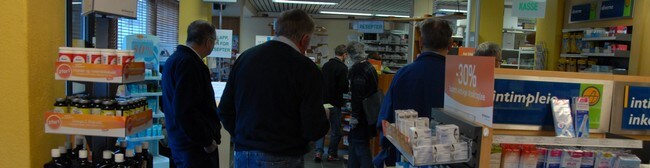 Kø for Tamiflu (Foto:Ivar Eidheim/NRK)