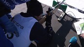 Skjøt ned ti blinker til tross for at han er døv og blind - Harald Vik deltok på årets Ridderrenn. Med god hjelp fra sin ledsager, Idar Wikaas, skjøt han ned ti blinker på  skiskytinga. 