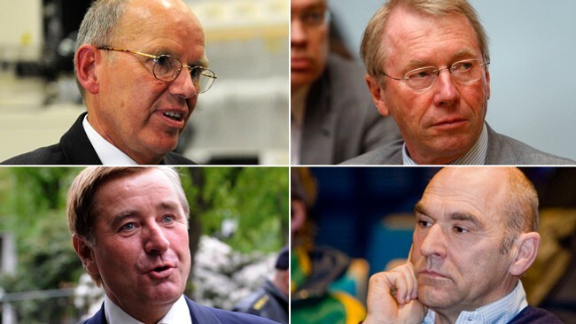 Alf Bjørseth, Jens Ulltveit-Moe, Christen Sveaas og Arthur Buchardt (Scanpix)