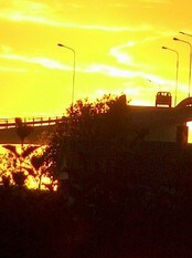 Solnedgang i Brønnøysund (Foto: Picasa 2.7)