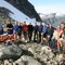 Dugnadsgjengen klar til arbeid i 1400 meters høgde. Dugnadsgjengen klar til arbeid i 1400 meters høgde.