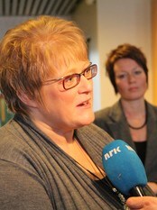 Trine Skei Grande (Foto: Kristin Granbo/NRK)