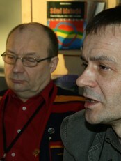 Willy Ørnebakk (t.h.) og Egil Olli (Foto: Eilif Aslaksen/NRK)