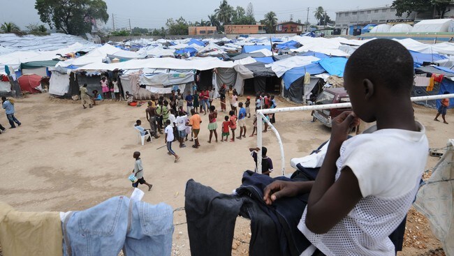 Teltleir i Port-au-Prince, Haiti (Foto: Thony Belizaire/Scanpix/AFP)