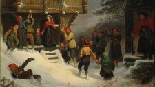 Adolph Tidemand, 'Norsk juleskikk' (Foto: Trondheim Kunstmuseum)