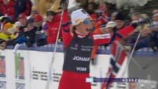 Video Johaug overlegen på 15km (Foto: Nyhetsspiller)
