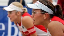 Nila Håkedal (foran) og Ingrid Tørlen i aksjon (Foto: Tor Erik Schøder,  Tor Erik Schrøder/Scanpix)