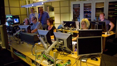Regikontrollen NRK Sørlandet (Foto: Asbjorn Odd Berge/NRK)