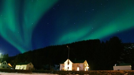 Nordlys over Langøya (Foto: Danile Riibe) Nordlys over Langøya (Foto: Danile Riibe)