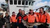Mannskapet på Øksnesværing (Foto: Dan Henrik Klausen/NRK)
