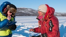 Kulepenna frøs i Sirbma (Foto: Knut-Sverre Horn/NRK)