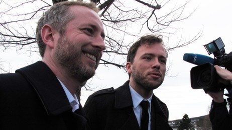 Lysbakken og Solhjell (Foto: Siv Sandvik/NRK) Lysbakken og Solhjell (Foto: Siv Sandvik/NRK)