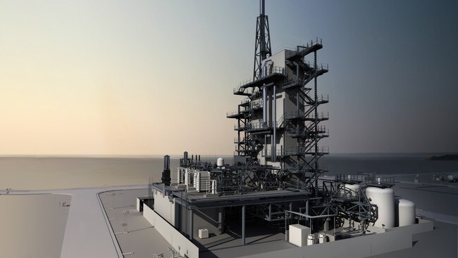 Modell av CO2-fangstanlegget Mongstad (Foto: Teknologisenteret Mongstad) Modell av CO2-fangstanlegget Mongstad (Foto: Teknologisenteret Mongstad)